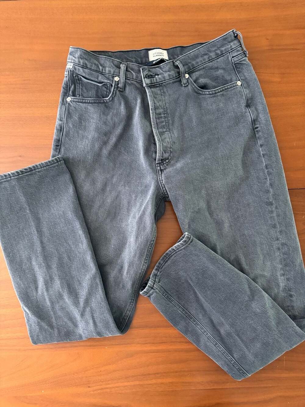 Citizens of Humanity Charlotte High Rise Button Fly Straight Leg Jeans Size 29
